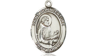 Pewter Saint Bonaventure Medal Engraved Catholic Saint Jewelry