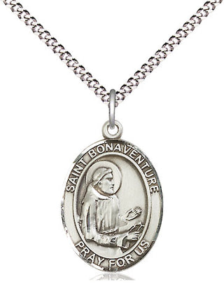 Pewter Saint Bonaventure Medal Religious Jewelry Engraved Catholic Saint Jewelry