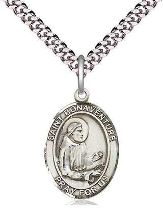 Pewter Saint Bonaventure Medal Religious Jewelry Engraved Catholic Saint Jewelry