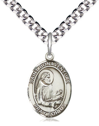 Pewter Saint Bonaventure Medal Religious Jewelry Engraved Catholic Saint Jewelry