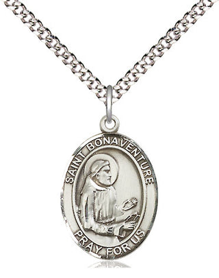 Pewter Saint Bonaventure Medal Religious Jewelry Engraved Catholic Saint Jewelry