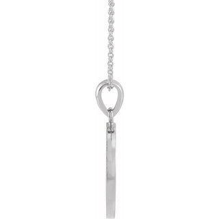 14K White Orthodox IC XC NIKA Medallion 16-18" Necklace