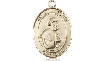 14kt Gold Filled St. Peter the Apostle Medal | Medium | Engravable