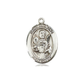 Sterling Silver Saint Raymond Nonnatus Medal Religious Jewelry Engraved Catholic Saint Jewelry