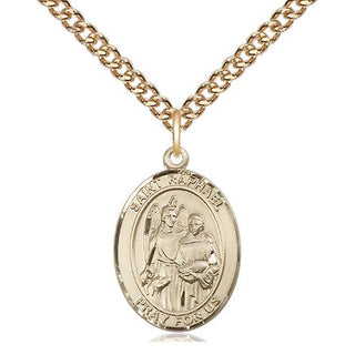 14kt Gold Filled Saint Raphael the Archangel Medal Religious Jewelry Engraved Catholic Saint Jewelry
