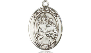 Pewter Saint Raphael the Archangel Medal | Engravable