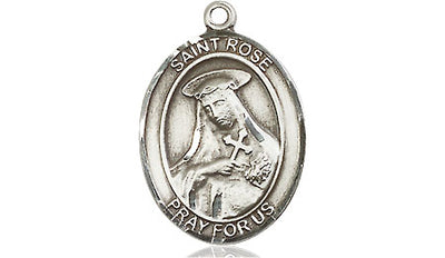 Sterling Silver St. Rose of Lima Medal | Medium | Engravable