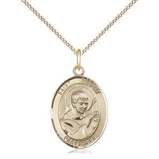 14kt Gold Filled Saint Robert Bellarmine Medal Religious Jewelry Engraved Catholic Saint Jewelry