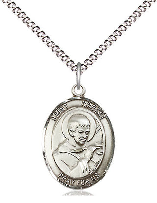 Sterling Silver Saint Robert Bellarmine Medal Religious Jewelry Engraved Catholic Saint Jewelry