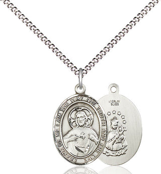 Pewter Scapular Medal Religious Jewelry
