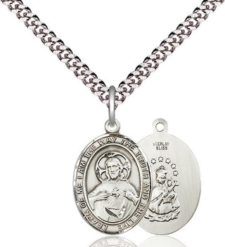 Pewter Scapular Medal Religious Jewelry