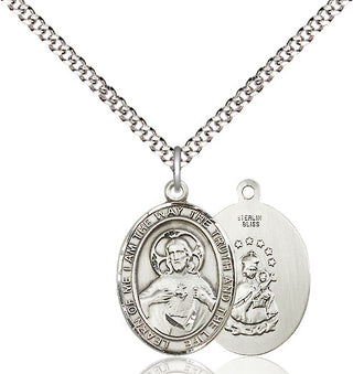 Pewter Scapular Medal Religious Jewelry
