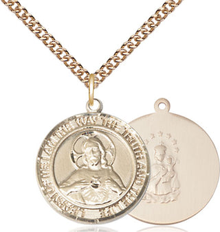 14kt Gold Filled Scapular Medal Religious Jewelry