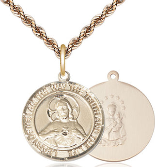 14kt Gold Filled Scapular Medal Religious Jewelry