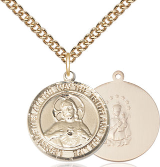 14kt Gold Scapular Medal