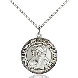 Sterling Silver Scapular Medal Religious Jewelry