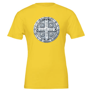 St. Benedict Medal Metallic T-Shirt - view 4