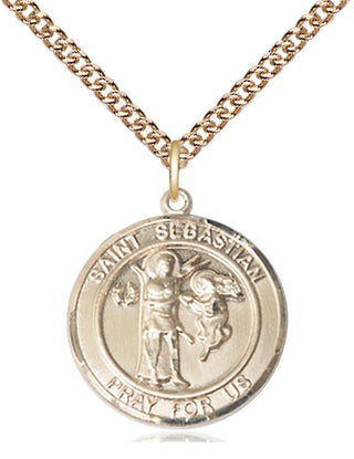 14kt Gold Scapular Medal Engraved Catholic Saint Jewelry