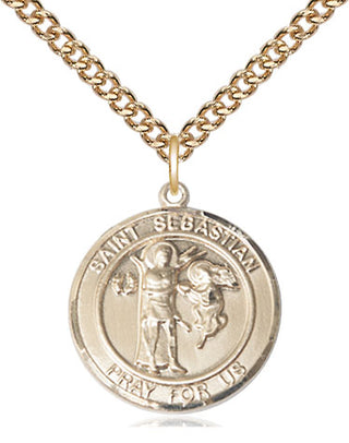 14kt Gold Scapular Medal Engraved Catholic Saint Jewelry