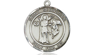 Pewter Scapular Medal Engraved Catholic Saint Jewelry