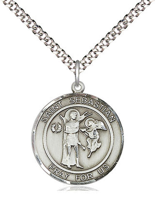 Sterling Silver Scapular Medal Religious Jewelry