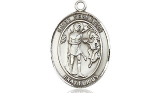 Sterling Silver Saint Sebastian Medal | Engravable