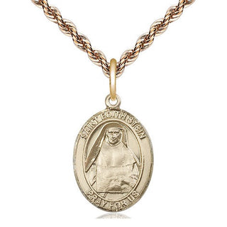 14kt Gold Filled Saint Edith Stein Medal Religious Jewelry Engraved Catholic Saint Jewelry
