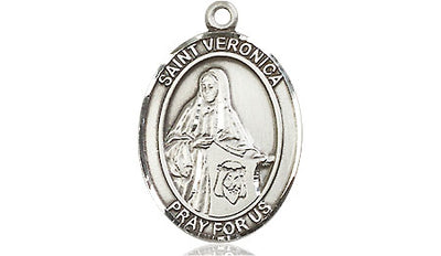 Sterling Silver St. Veronica Medal | Medium | Engravable