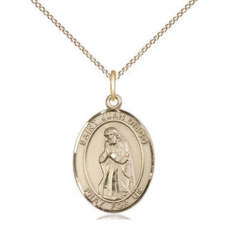 14kt Gold Filled Saint Juan Diego Medal Religious Jewelry