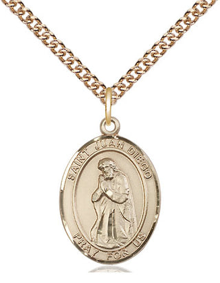 14kt Gold Filled Saint Juan Diego Medal Religious Jewelry