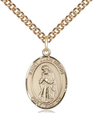 14kt Gold Saint Juan Diego Medal