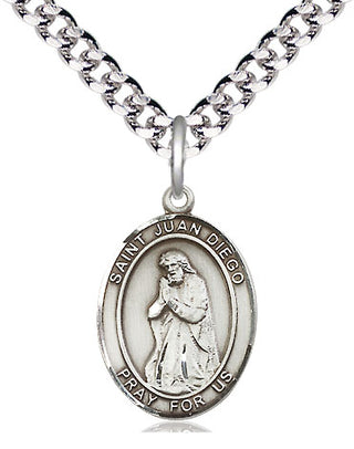 Pewter Saint Juan Diego Medal Religious Jewelry