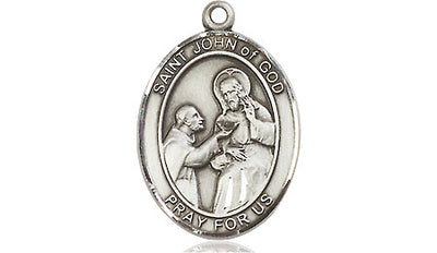 Pewter St. John of God Medal | Medium | Engravable