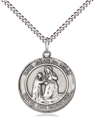 Pewter Santa Teresita Medal Religious Jewelry Engraved Catholic Saint Jewelry