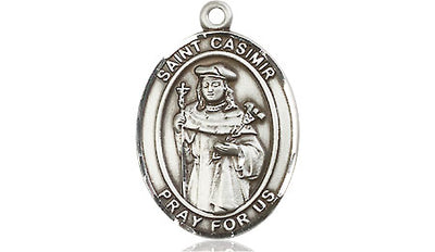 Pewter St. Casimir of Poland Medal | Medium | Engravable