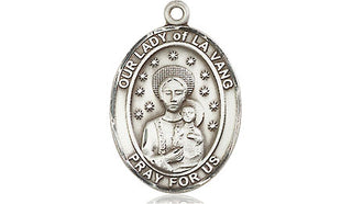 Sterling Silver Our Lady of la Vang Medal Engraved Catholic Saint Jewelry
