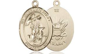 14kt Gold Filled Guardian Angel Navy Medal