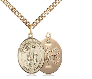 14kt Gold Guardian Angel EMT Medal