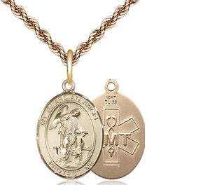 14kt Gold Guardian Angel EMT Medal