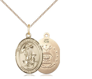 14kt Gold Guardian Angel Air Force Medal
