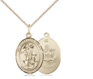 14kt Gold Guardian Angel Army Medal