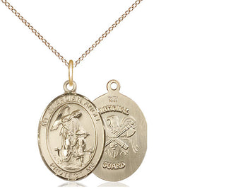 14kt Gold Guardian Angel National Guard Medal