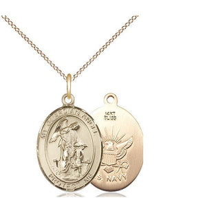14kt Gold Guardian Angel Navy Medal