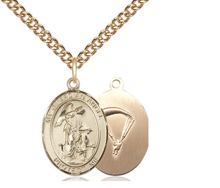 14kt Gold Guardian Angel Paratrooper Medal