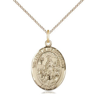 14kt Gold Filled Lord Is My Shepherd Medal Religious Jewelry Engraved Catholic Saint Jewelry