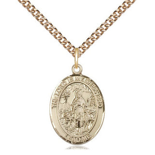 14kt Gold Filled Lord Is My Shepherd Medal Religious Jewelry Engraved Catholic Saint Jewelry