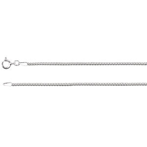 20-inch Popcorn Chain with Spring Ring - Sterling Silver