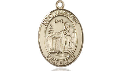 14kt Gold Filled St. Valentine of Rome Medal | Medium | Engravable