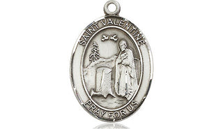 Sterling Silver Saint Valentine of Rome Medal | Engravable