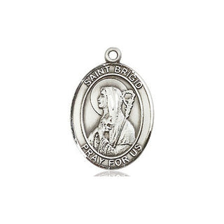 Sterling Silver Saint Brigid of Ireland Medal | Engravable